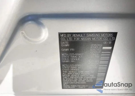 2018 Nissan Rogue S from USA, damaged, VIN KNMAT2MT5JP603885